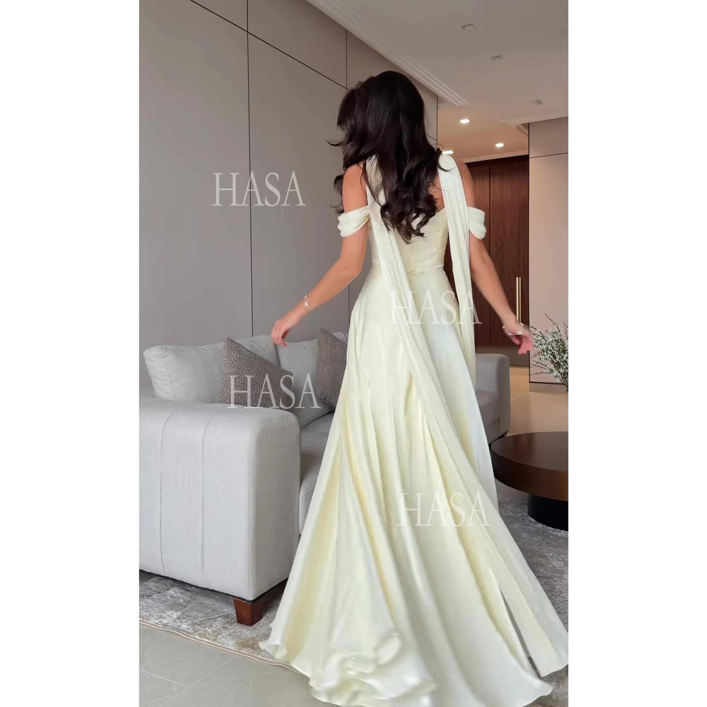 HS6751 Soft Glam Evening Maxi Dress