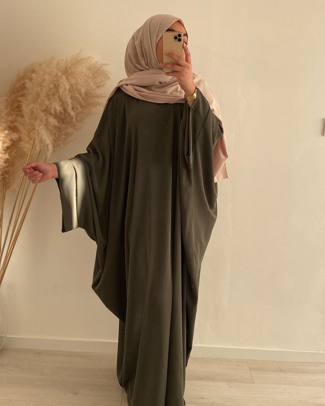 HASASERIES HS0726 Ensemble 2 pièces ROBE Hijab + Abaya