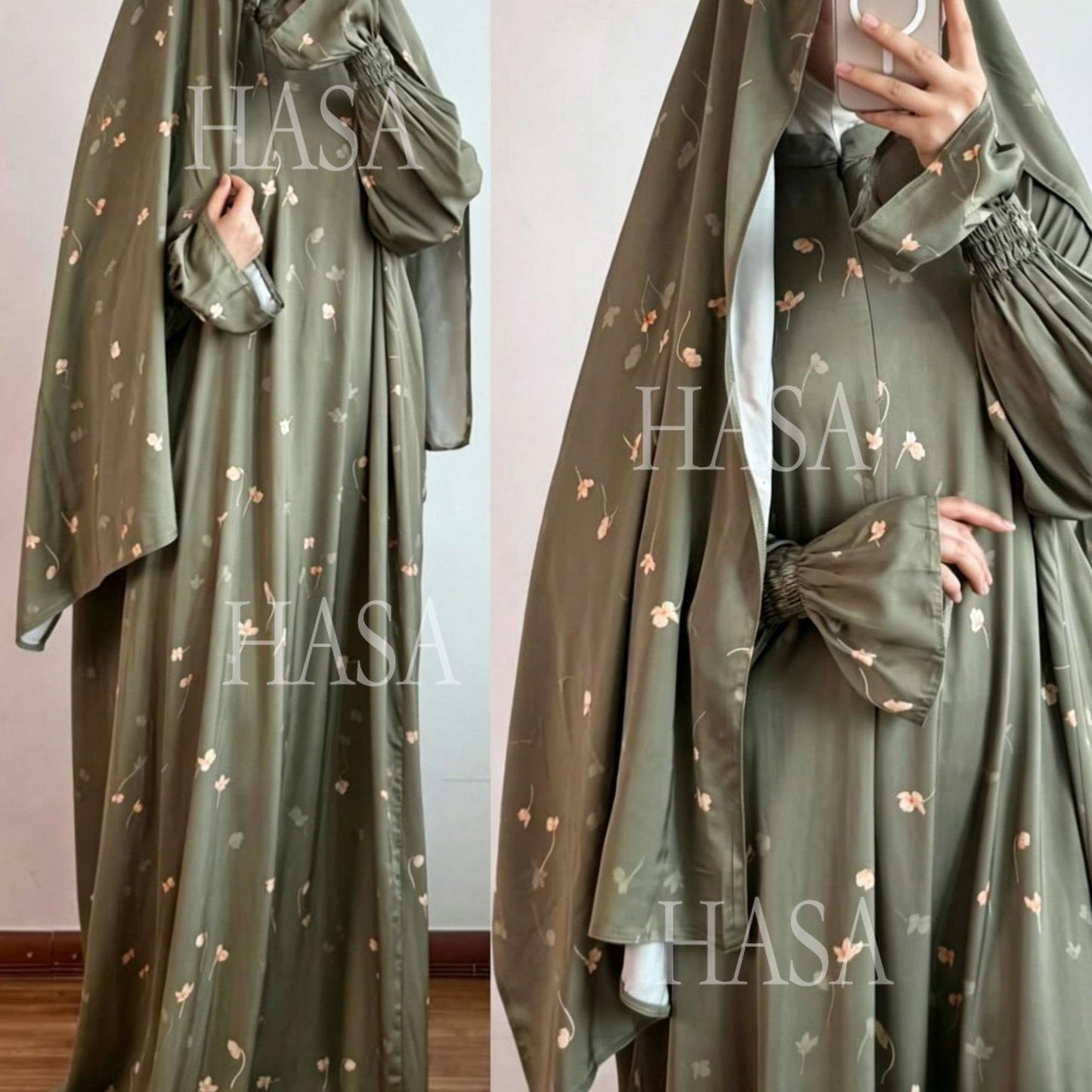 HASA HS6801 Luxury Modest Abaya with Soft Elegant Fit