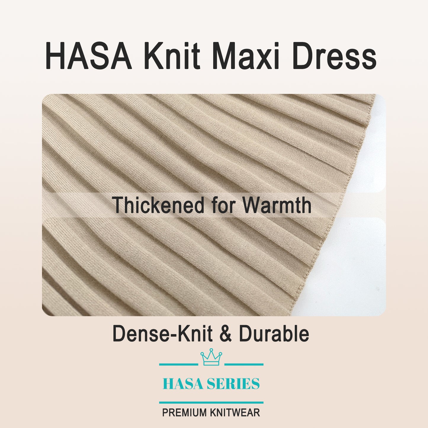 HS0112 Knitted long dress warm for autumn and winter