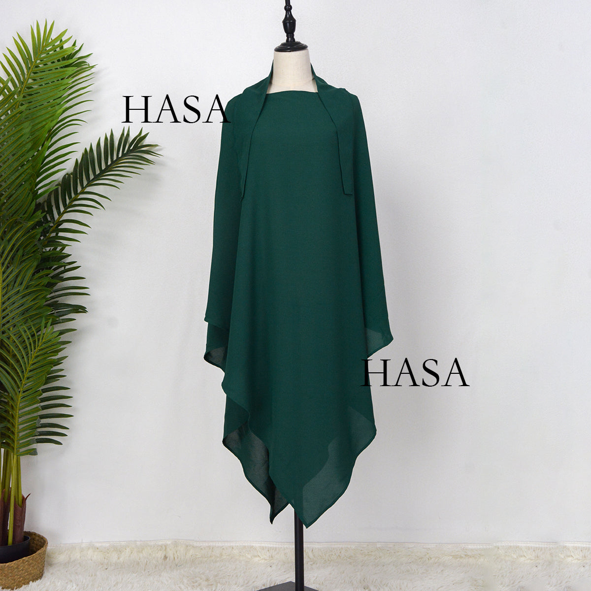 HSJ01 Muslim ICE SILK CREPE Khimar