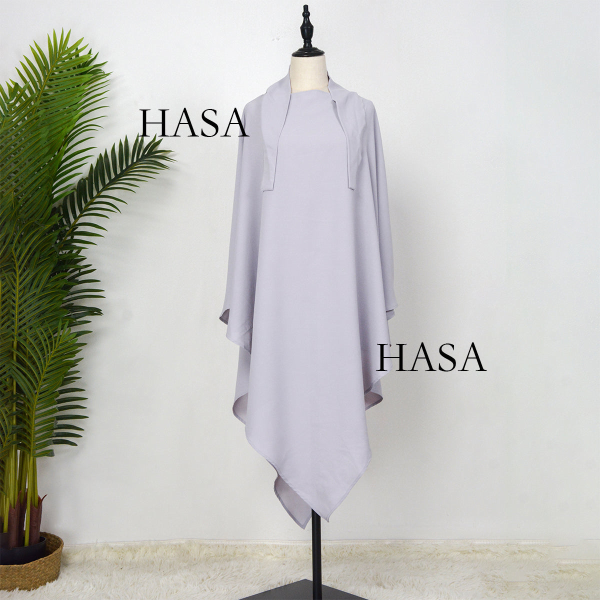 HSJ01 Muslim ICE SILK CREPE Khimar