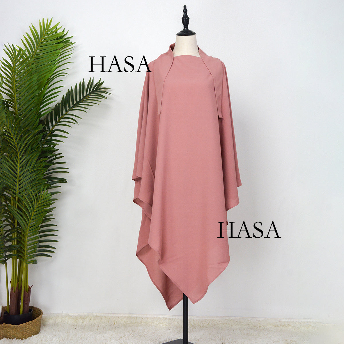 HSJ01 Muslim ICE SILK CREPE Khimar