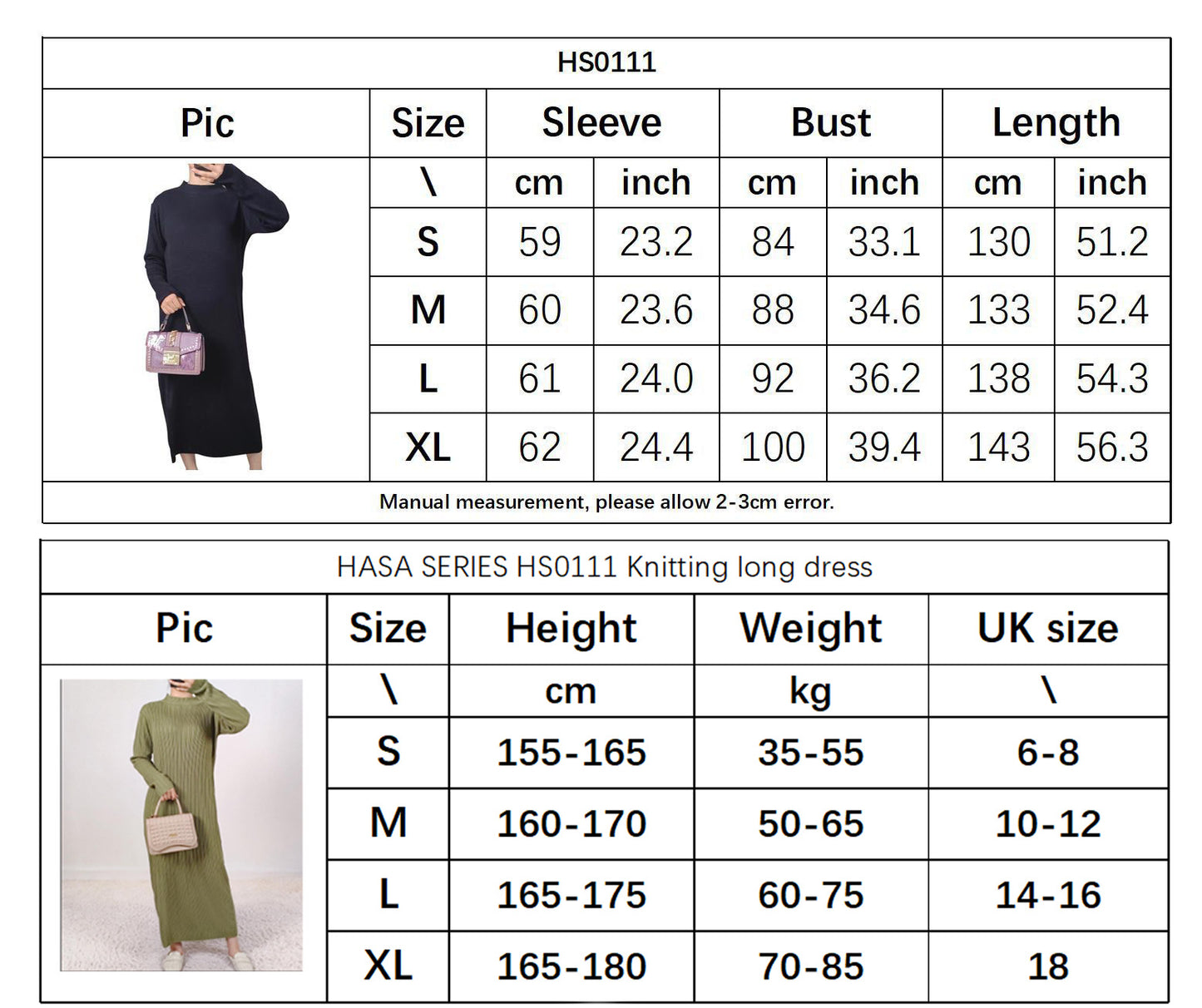 HS0111 solid color knitted pleated long dress elastic and soft muslim long dress